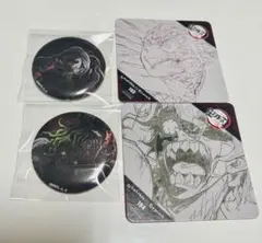 鬼滅の刃　妓夫太郎　堕姫　ufotableダイニングコースター　缶バッジ