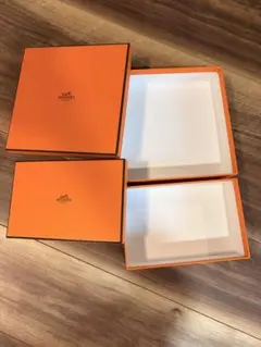 HERMES 空箱 カレジェアン カシシル ギフトボックス 2点セット - メルカリ