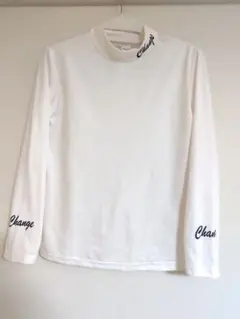 美品SHEIN ハイネック 長袖カットソー ホワイト