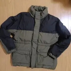 GU 綿コート オリーブ・ブラック