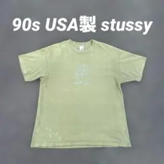 シングルステッチ モナリザ？ 90s USA製 stussy Tシャツ 白タグ
