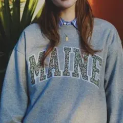 FREAK'S STORE フラワーワッペン刺繍スウェット