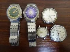 宇028 時計 5点 まとめ売り セイコー リコー PAKETA