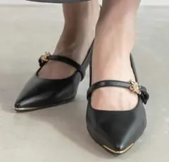 2WAY モノグラムパーツベルトパンプス ランダ Lサイズ