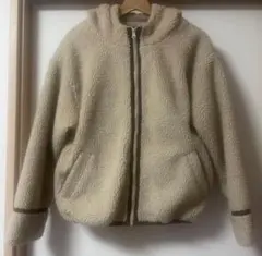 Lovetoxic フード付きボアジャケット