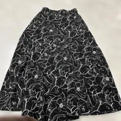 fifth 花柄　タイトフレアスカート