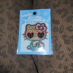 日焼けキティ ジュエリーデコステッカー サングラス