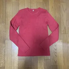 coca リブニット　赤　Mサイズ