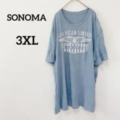 SONOMA 【3XL】アメリカンビンテージ Tシャツ 半袖　古着のサムネイル