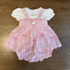【みるきー様専用】ウサギマスコット付ギンガムチュニック＆ブルマ&カットソーセット