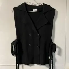 MERLOT IKYU ニットベスト ブラック