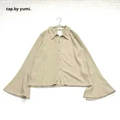 新品タグ付き【tal by yumi. しまむら】長袖シャツ　フレア袖　スリット