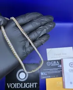 18.5ct】モアサナイト テニスブレスレット S925 19cm GRA付 - メルカリ