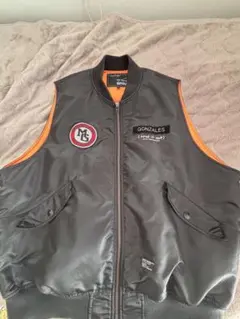 MG GONZALES MA-1ベスト 黒