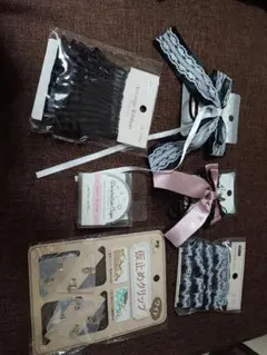 ヘアアクセサリーセット リボンとレース