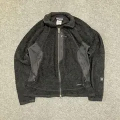 【希少】パタゴニア R2 フリースジャケット 00s ロゴ 黒 S 登山 y2k