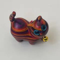 ラスト！猫の置物　スーダン　万博　匿名発送　赤⑤