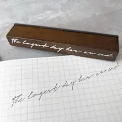 【未使用】 はんこ スタンプ 木製 英文 文字 文章 ゴム印 手帳 コラージュ