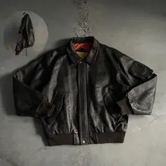 type :A-2“authentic“牛革 “短丈“bomber jacket