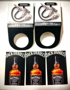 非売品♥JackDaniel'sシールド型　充電ケーブルTypeC 2個おまけ付
