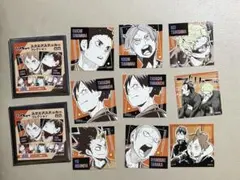 ハイキュー スクエアステッカー 影山 日向 月島 菅原 澤村 田中 西谷 山口