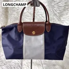 未使用級✨ロンシャン ルプリアージュ ミニハンドバッグ ナイロン×レザー トート