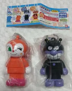 アンパンマンガチャ　ブロックラボスイング14　2ばいきんまん　3ドキンちゃん