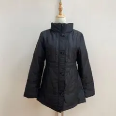 ESCORIAL ダウンジャケット（Mサイズ相当）黒　キルティング　Aラインのサムネイル