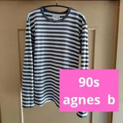 90s agnes b. homme ボーダー長袖カットソー　ロンT Y2K