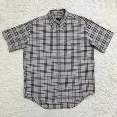 《美品大きめS人気早い者勝ち》バーバリーロンドンノバチェックS/Sストレッチ有