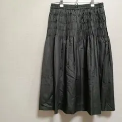 黒　フレアスカート M ウエストゴム