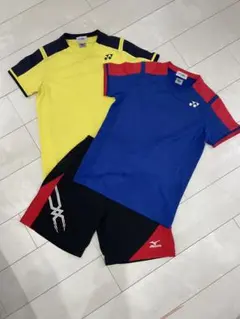 YONEX ゲームシャツ ＋ミズノ　ハーフパンツセットSS テニス　バドミントン