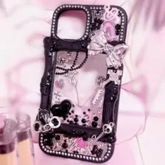 ♥ 地雷 平成女児 ハンドメイド iPhoneケースデコ iPhone15 ♥