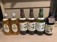 山崎2本、白州 1本、白角2本、山崎梅酒1本、計6本セット