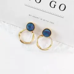 R272 ピアス　ゴールド　ラピスラズリ　k18　レディース　プレゼント　ギフト