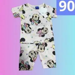 ディズニー　ミニーちゃん　セットアップ　パジャマ　90