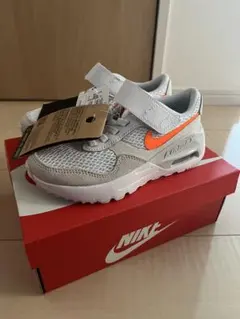 NIKE エアマックス　グレー/オレンジ　18センチ　新品