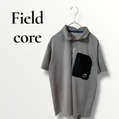 FieldCore フィールドコア　グレー Tシャツカットソー　ポロシャツ M
