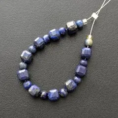 ラピスラズリ　キューブカットビーズ　5ミリ　& 3.5ミリ玉　天然石　＊2439