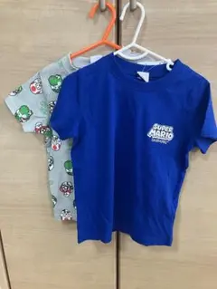 新品タグ付き スーパーマリオ Tシャツ 2枚セット 100・110 バンダイ
