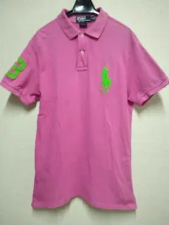 【美品】POLO RALPH LAUREN／ビッグポニー／ピンク／Mサイズ