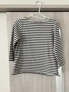 BEAMS HEART ストライプ五分袖トップス