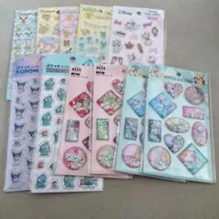 ディズニープリンセス ウォーターシール　１１枚セット　セリア