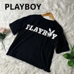 PLAYBOY Tシャツ　半袖　Sサイズ　人気　ビッグロゴ　ブラック◇のサムネイル