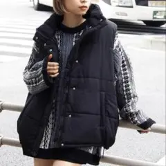 tiptop ダウンベスト ブラック