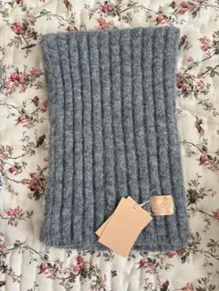 グレー ウールブレンド マフラー