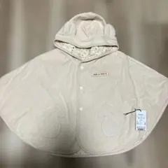【未使用】コムサフォセット 耳付ポンチョ 80