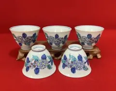 古伊万里 色絵竹林賢人図汲み出し 五客 煎茶器 江戸後期〜明治期