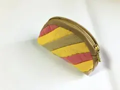 パッチワーク　ミニポーチ No.38 ハンドメイド