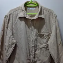 ZARA ベージュ コーデュロイ長袖シャツ MサイズUSA